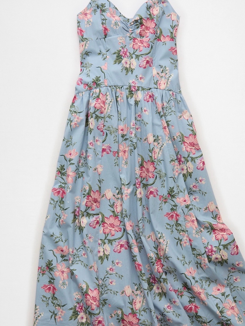 American Eagle Outfitters Sweetheart Tie-Strap Midi Dress Size M NWT - Picture 3 of 14